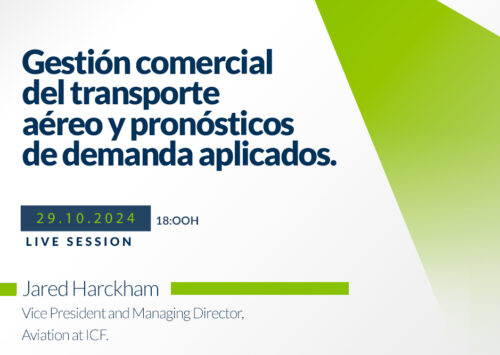 Nuevo webinar Gestión comercial del transporte aéreo y pronósticos de demanda aplicados