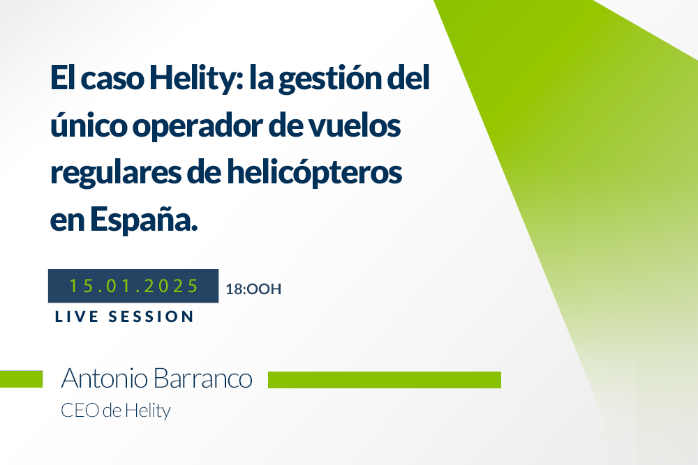 webinar enero 2025 - Nuevo webinar: El caso Helity y la gestión del único operador de vuelos regulares de helicópteros en España